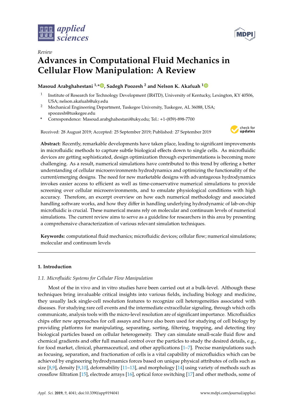 Advances in Computational Fluid Mechanics in Cellular Flow Manipulation: a Review