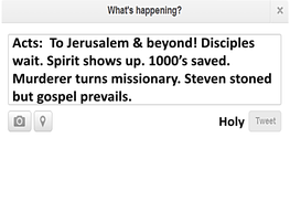 Disciples Wait. Spirit Shows Up. 1000'S Saved. Murderer Turns Missionary. Steven Stoned