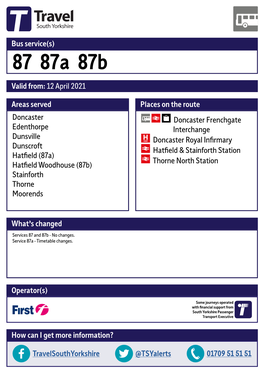 87 87A 87B Valid From: 12 April 2021