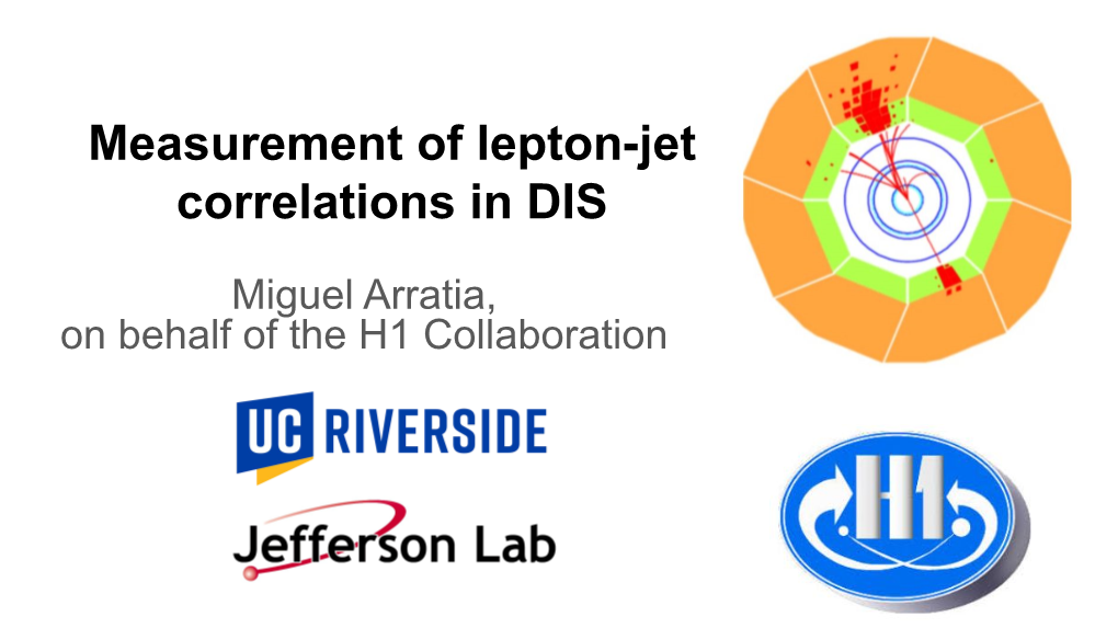 Measurement of Lepton-Jet Correlations in DIS