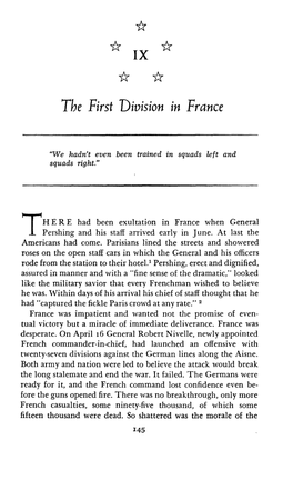 The First Division in France