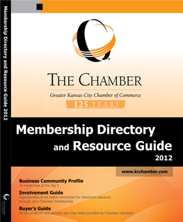 Membership Directory and Resource Guide 2012 HCA Midwest Physicians 2012 Business Community Proﬁ Le