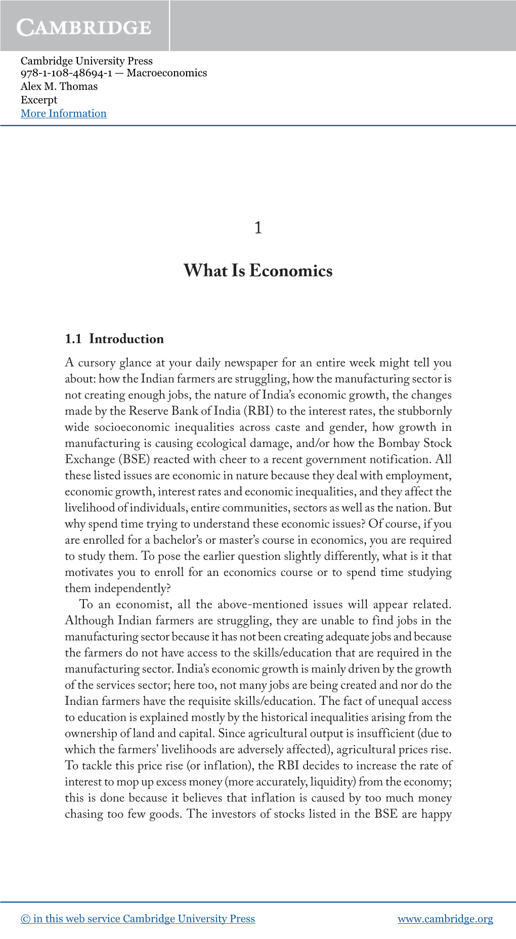 1 What Is Economics
