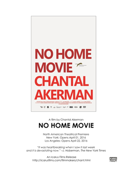 No Home Movie