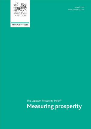 Measuring Prosperity