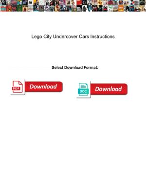 Lego City Undercover Cars Instructions