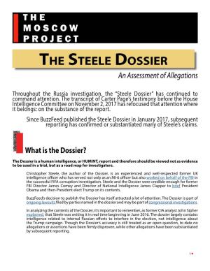 The Steele Dossier an Assessment of Allegations