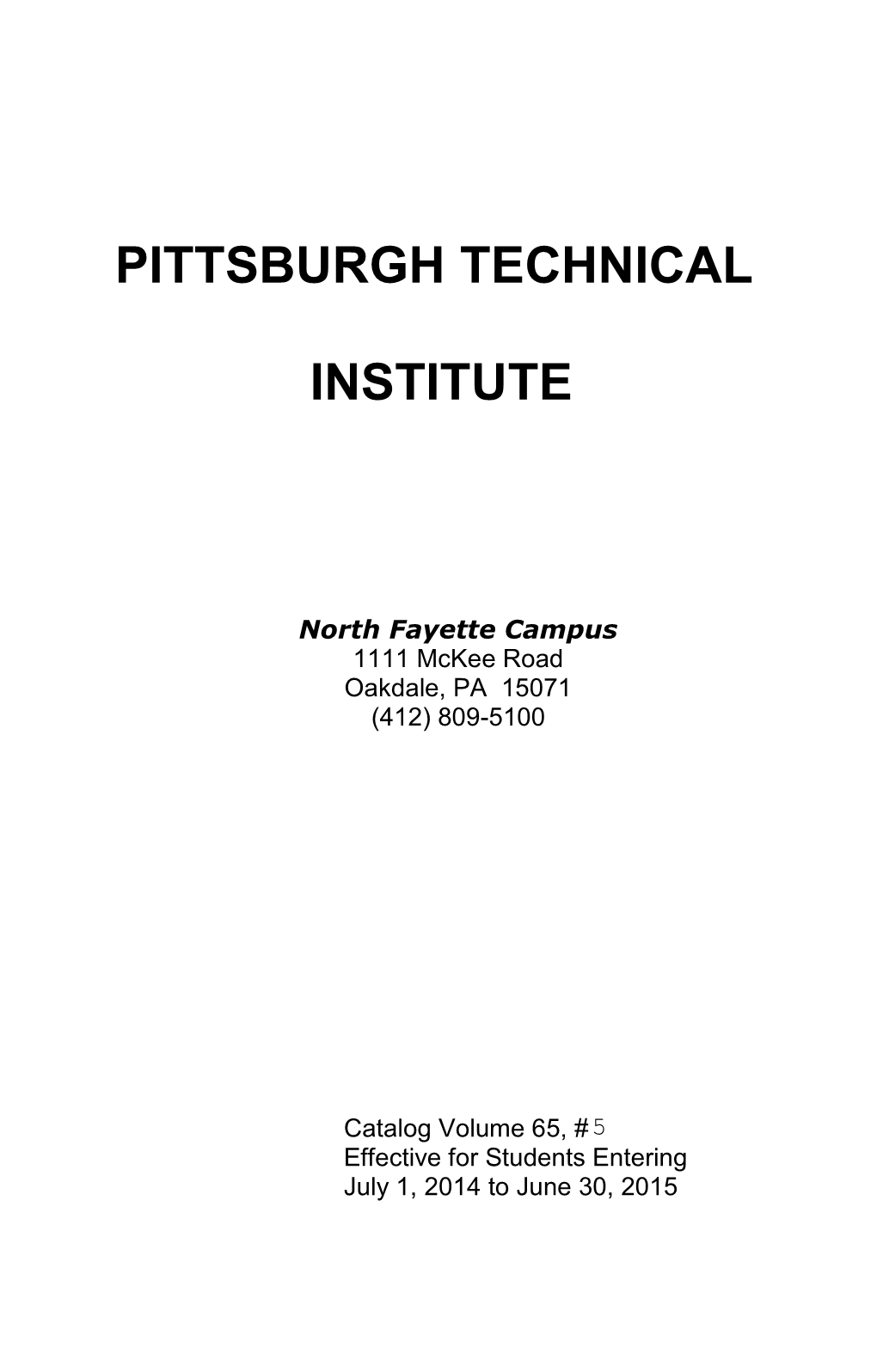 Pittsburgh Technical Institute