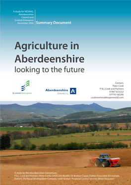 Agriculture in Aberdeenshire Looking to the Future