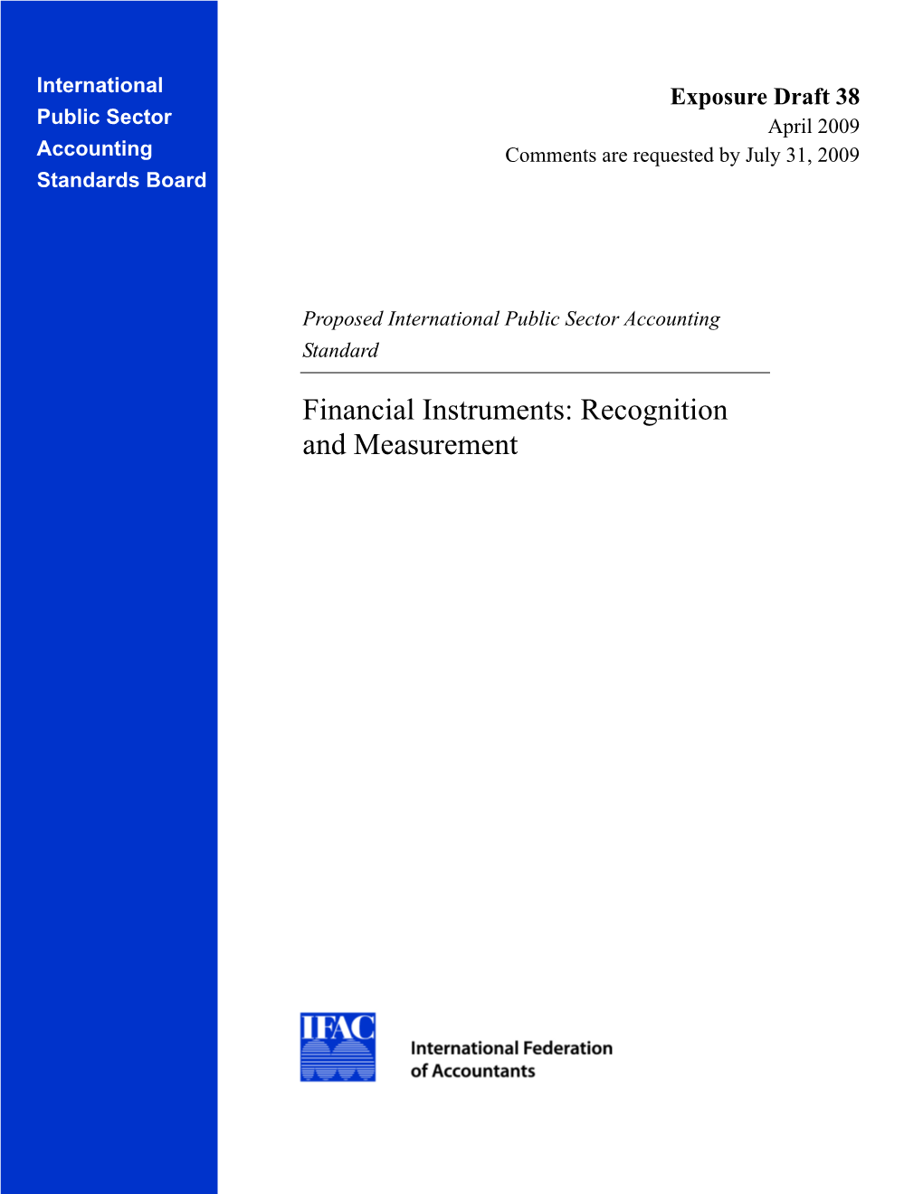Financial Instruments: Recognition and Measurement