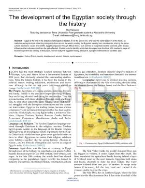 The Development of the Egyptian Society Through the History