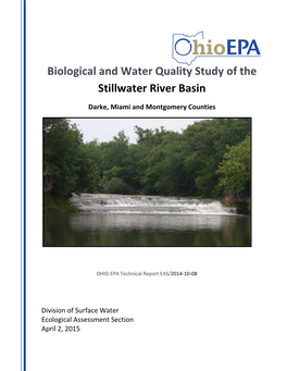 Biological and Water Quality Study of the Stillwater River Basin