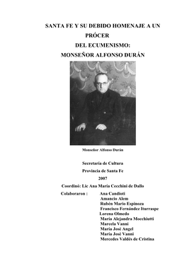 Monseñor Alfonso Durán