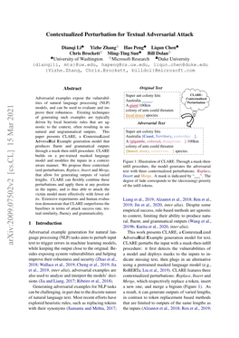 Arxiv:2009.07502V2 [Cs.CL] 15 Mar 2021