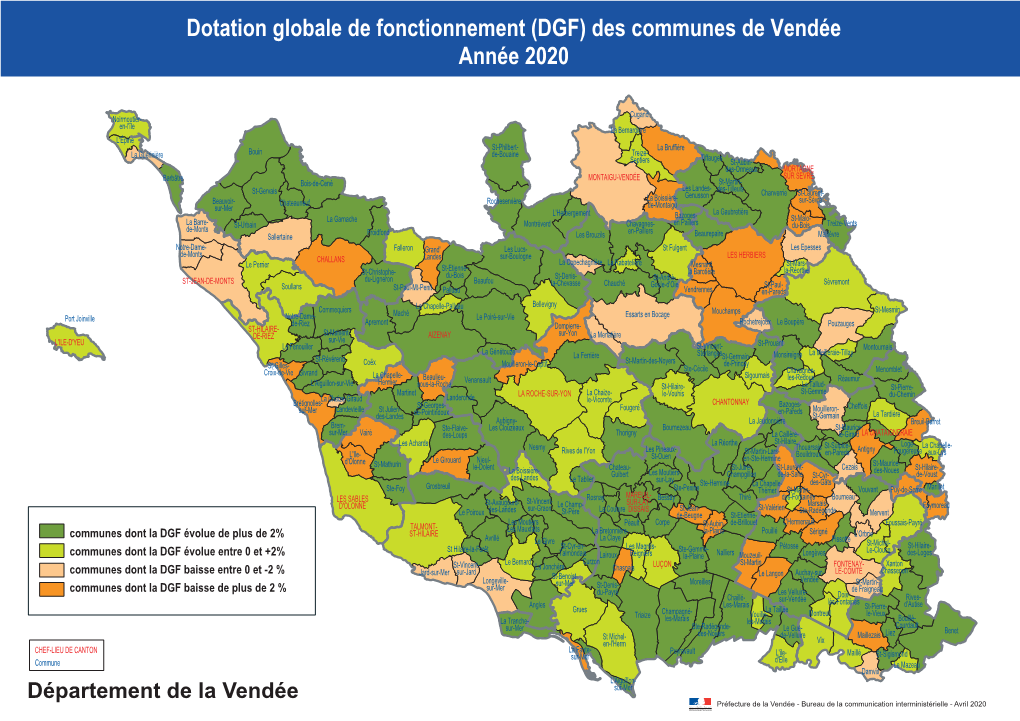 DGF) Des Communes De Vendée Année 2020