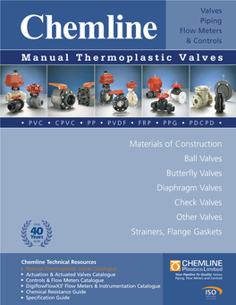 Manual Thermoplastic Valves