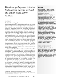 Petroleum Geology and Potential Hydrocarbon Plays in the Gulf Of