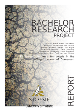 Bachelor Research Repor T