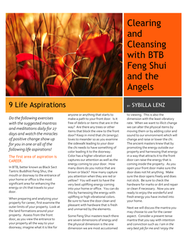 Clearing and Cleansing with BTB Feng Shui and the Angels
