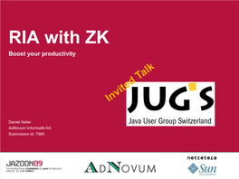 RIA with ZK Boost Your Productivity