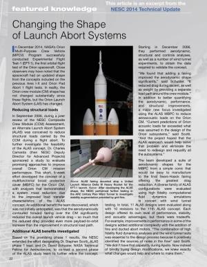 Changing the Shape of Launch Abort Systems
