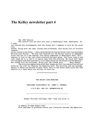 The Kelley Newsletter Part 4
