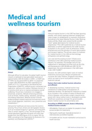 Medical and Wellness Tourism