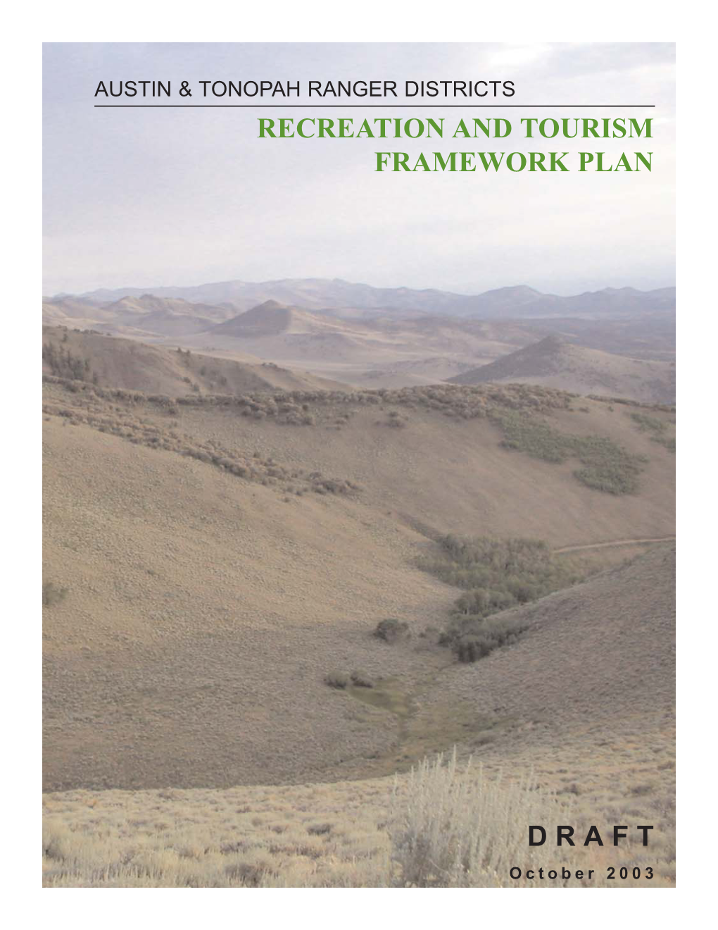 Draft Recreation and Tourism Framework Plan