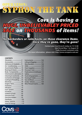 Covs Is Having a HUGE, UNBELIEVABLEY PRICED SALE on THOUSANDS of Items!
