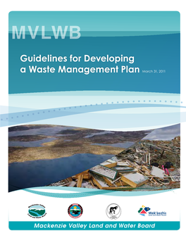 MVLWB Guidelines for Developing a Waste Management Plan
