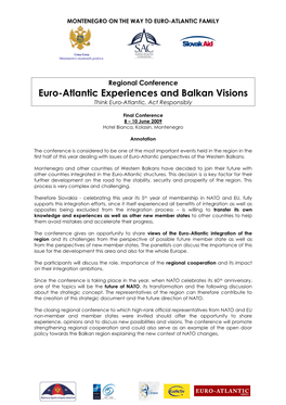 Euro-Atlantic Experiences - Balkan Visions - Annotation