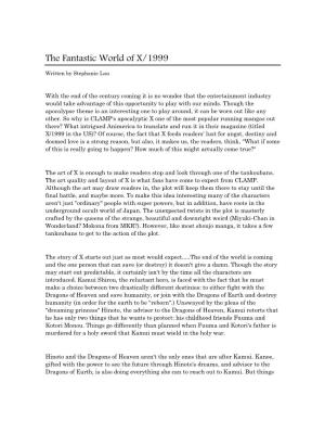 The Fantastic World of X/1999