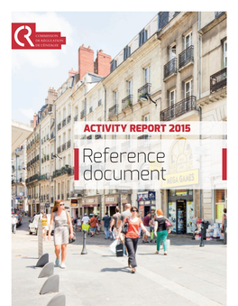 Rapport D'activité 2015 : Document De Référence