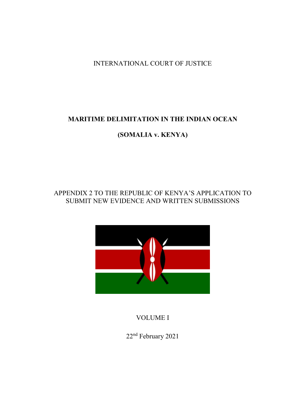 SOMALIA V. KENYA)