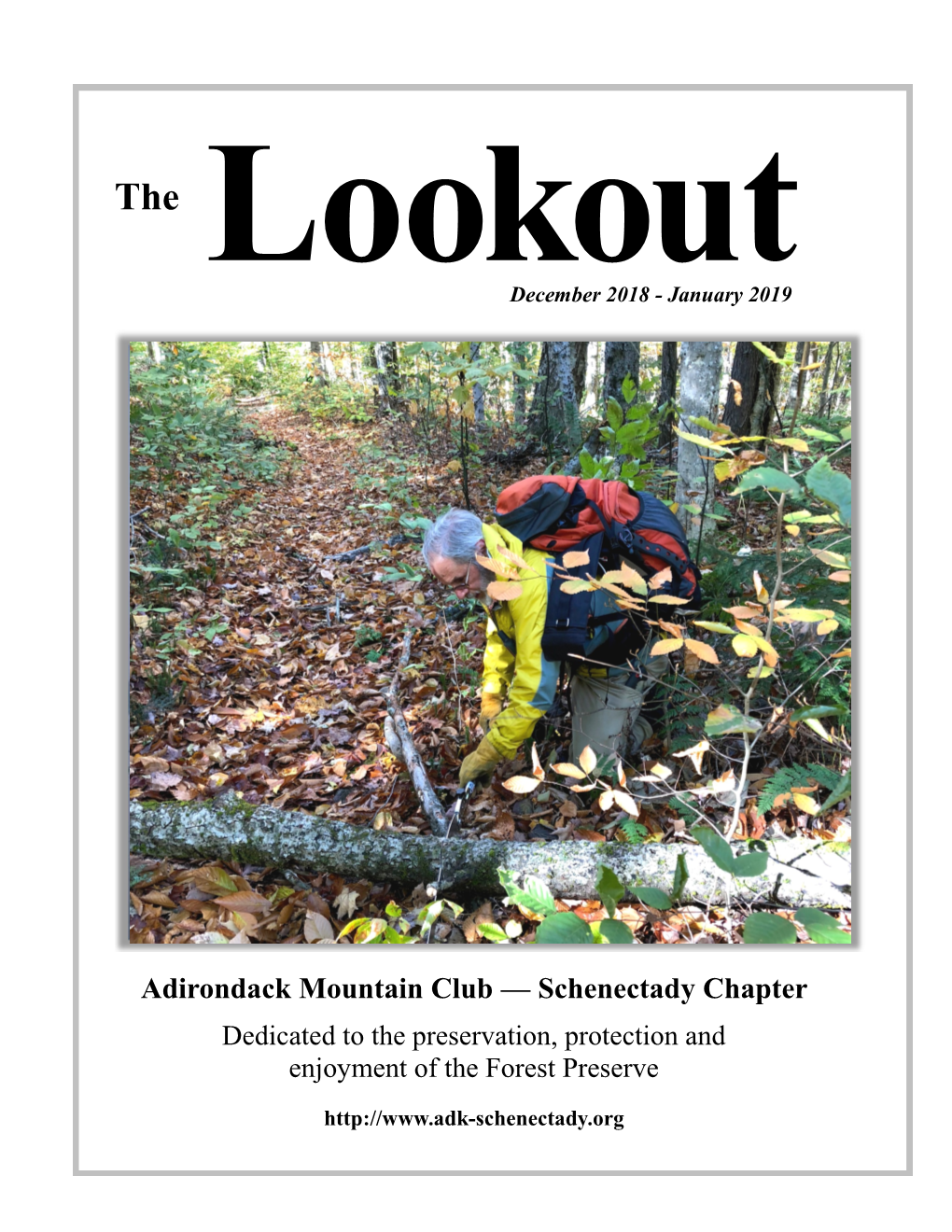 Adirondack Mountain Club — Schenectady Chapter Dedicated to the Preservation, Protection and Enjoyment of the Forest Preserve