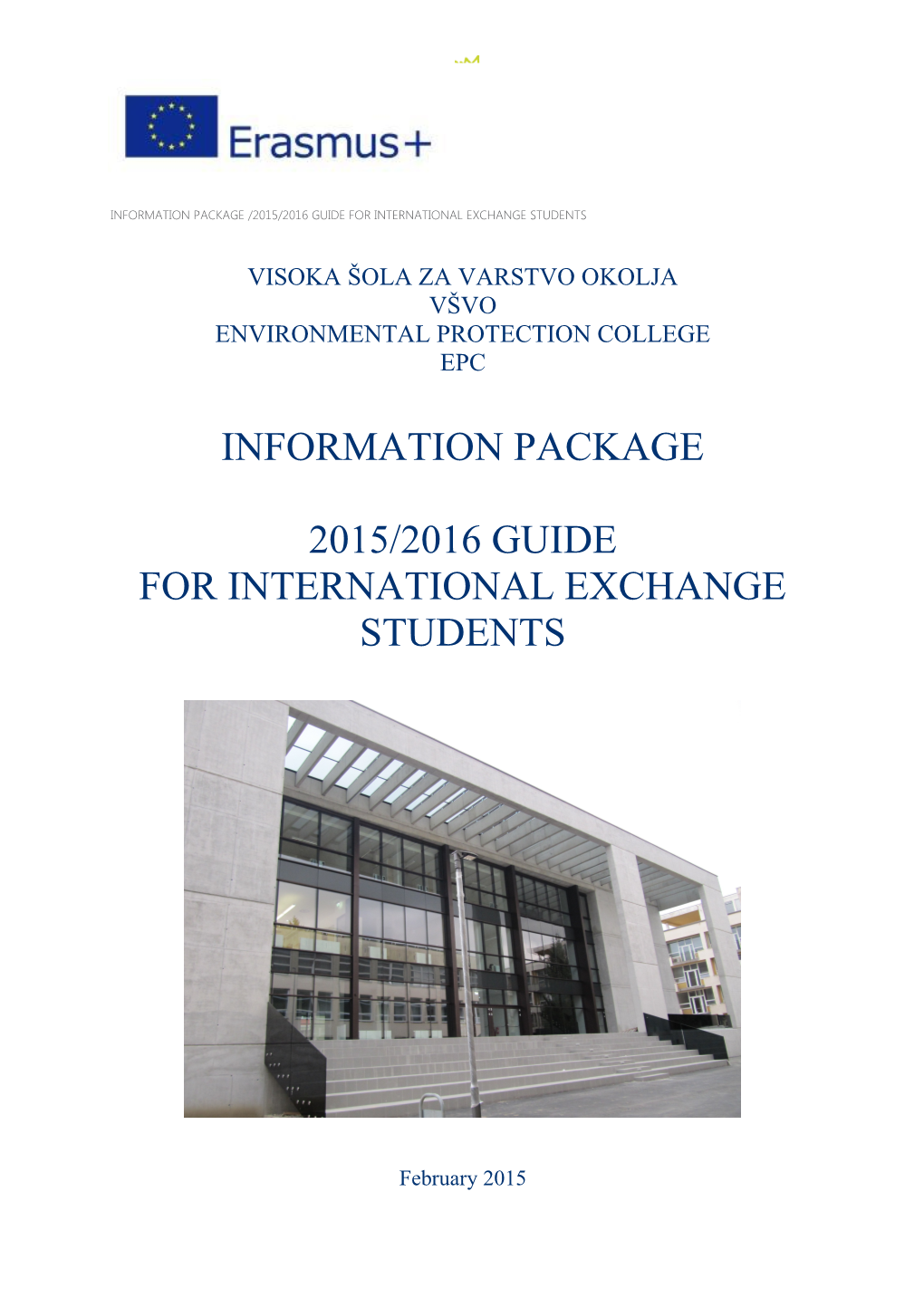 Information Package /2011/2012 Guide for International Exchange Students