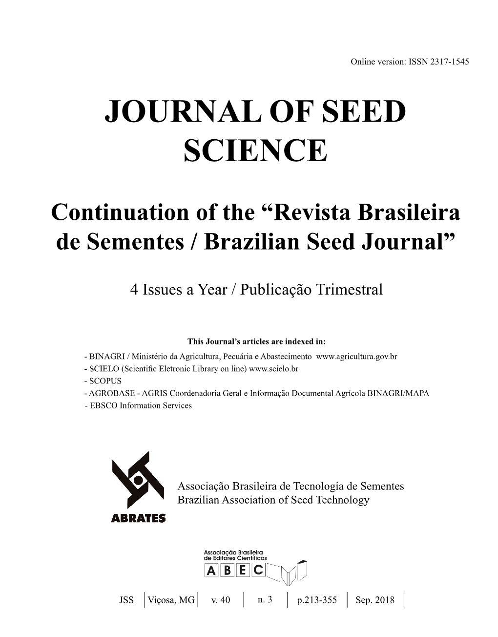 Journal of Seed Science