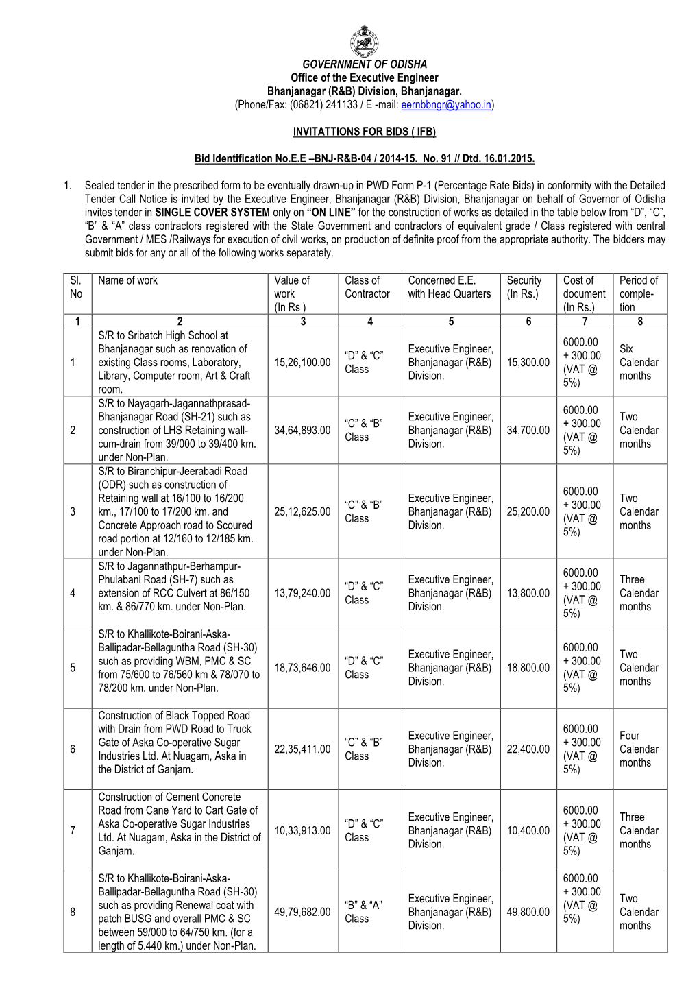 Government of Orissa