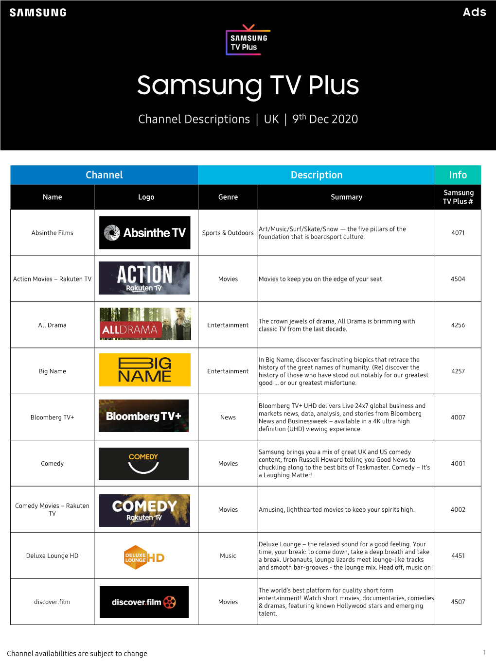 Samsung TV Plus