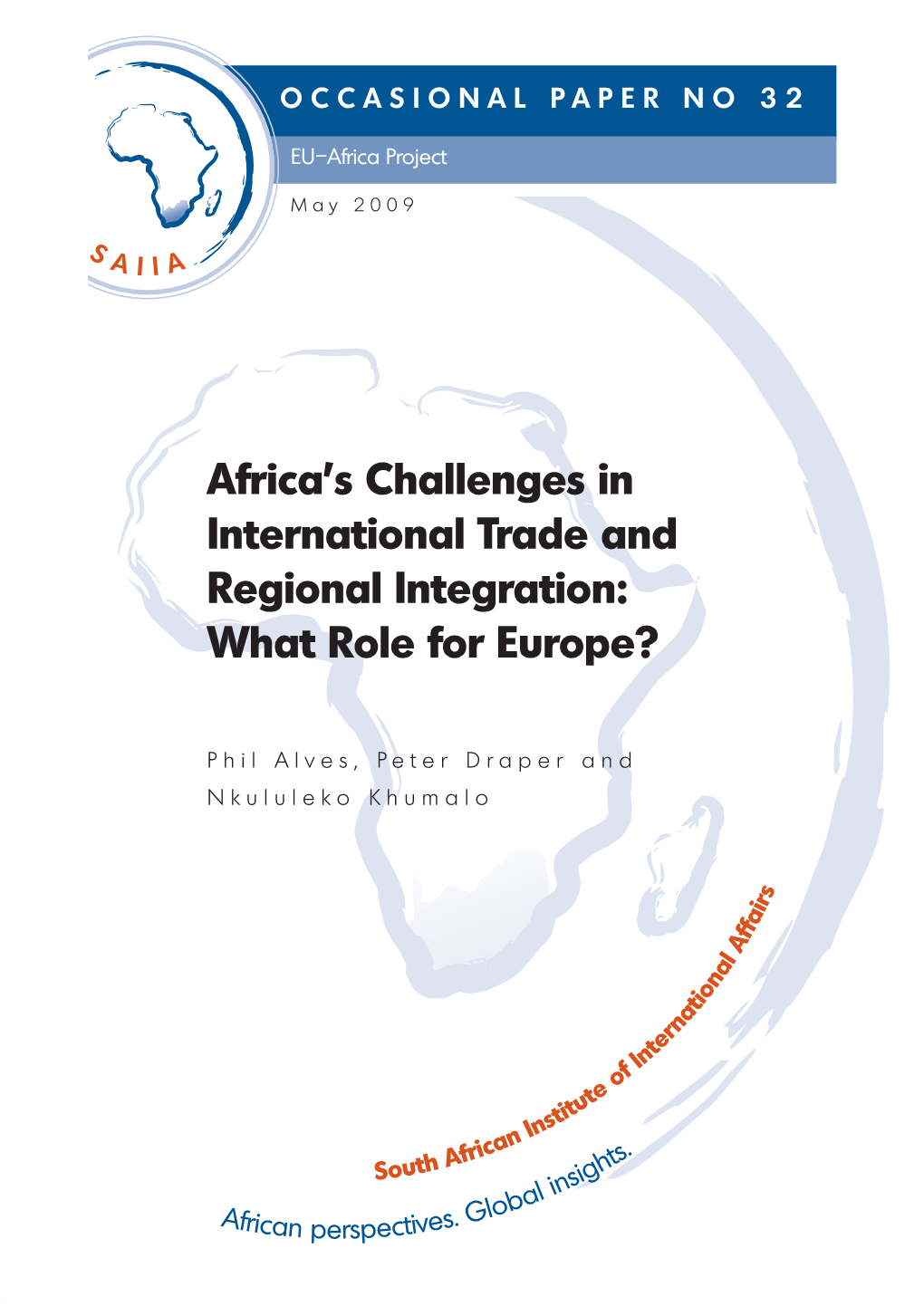 Africa's Challenges in International Trade and Regional Integration