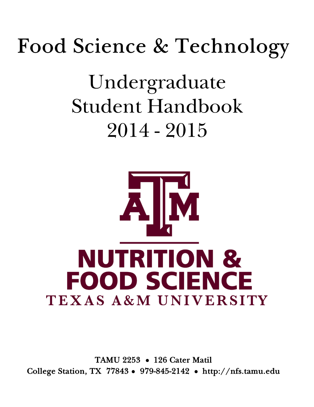 Food Science & Technology