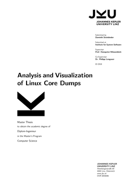 Analysis and Visualization of Linux Core Dumps