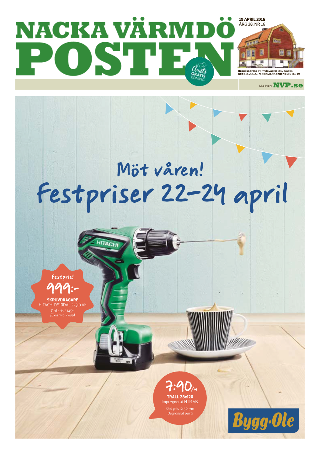 Festpriser 22–24 April