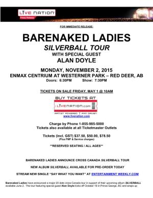 Barenaked Ladies Silverball Tour with Special Guest Alan Doyle
