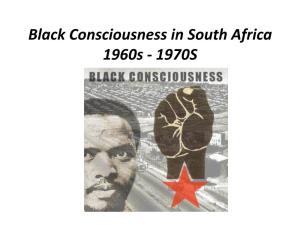 Black Consciousness in South Africa 1960S - 1970S Overview: Exam Guidelines