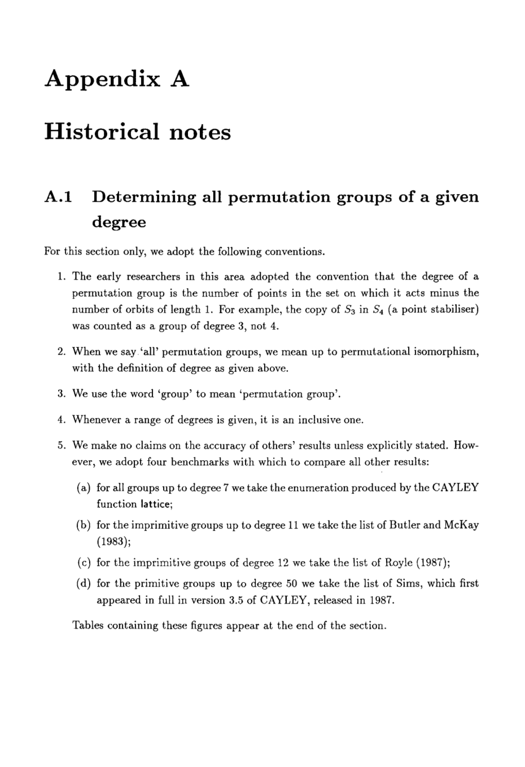 Appendix a Historical Notes