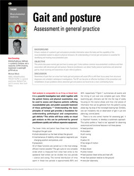 Gait and Posture – Assessment in General Practice