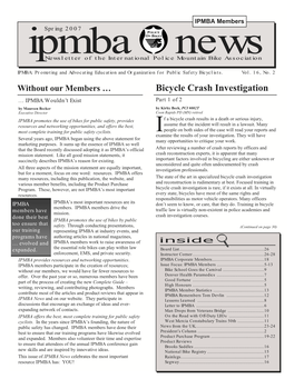 IPMBA News Vol. 16 No. 2 Spring 2007