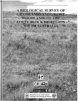 Grasslands and Grassy Woodlands of the Lofty Block Bioregion South Australia 1995 -1996