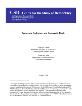 Citizen Orientations Toward Democracy Across These Same Nations